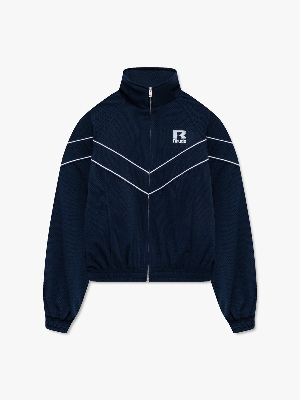 RHUDE MESH PIPING RAGLAN TRACK JACKET