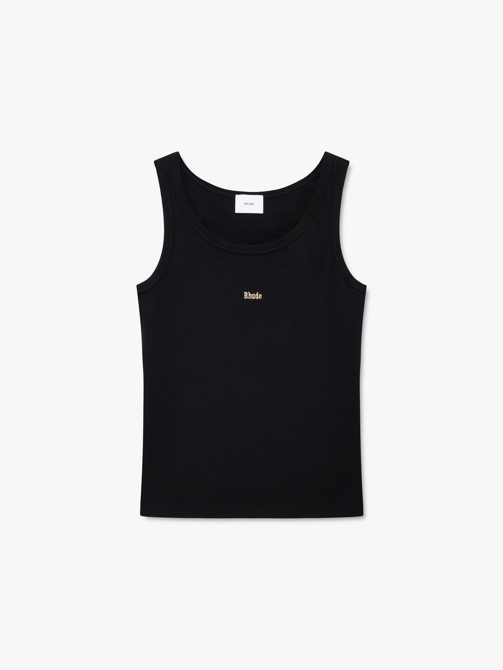 LOGO RIBBED TANK TOP