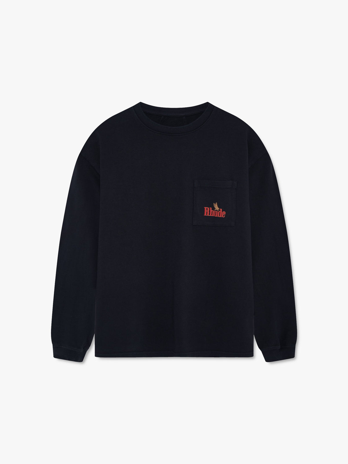 RHUDE AMERICAN SPIRIT LS POCKET TEE